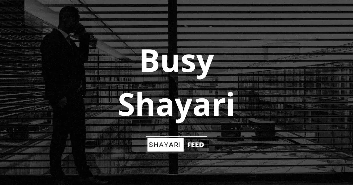 Busy Shayari Thumbnail