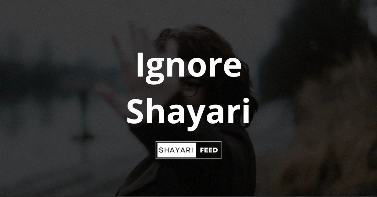 Ignore Shayari Thumbnail