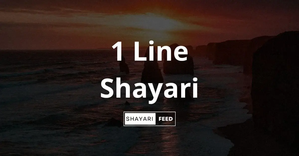 1 Line Shayari in Hindi Thumbnail