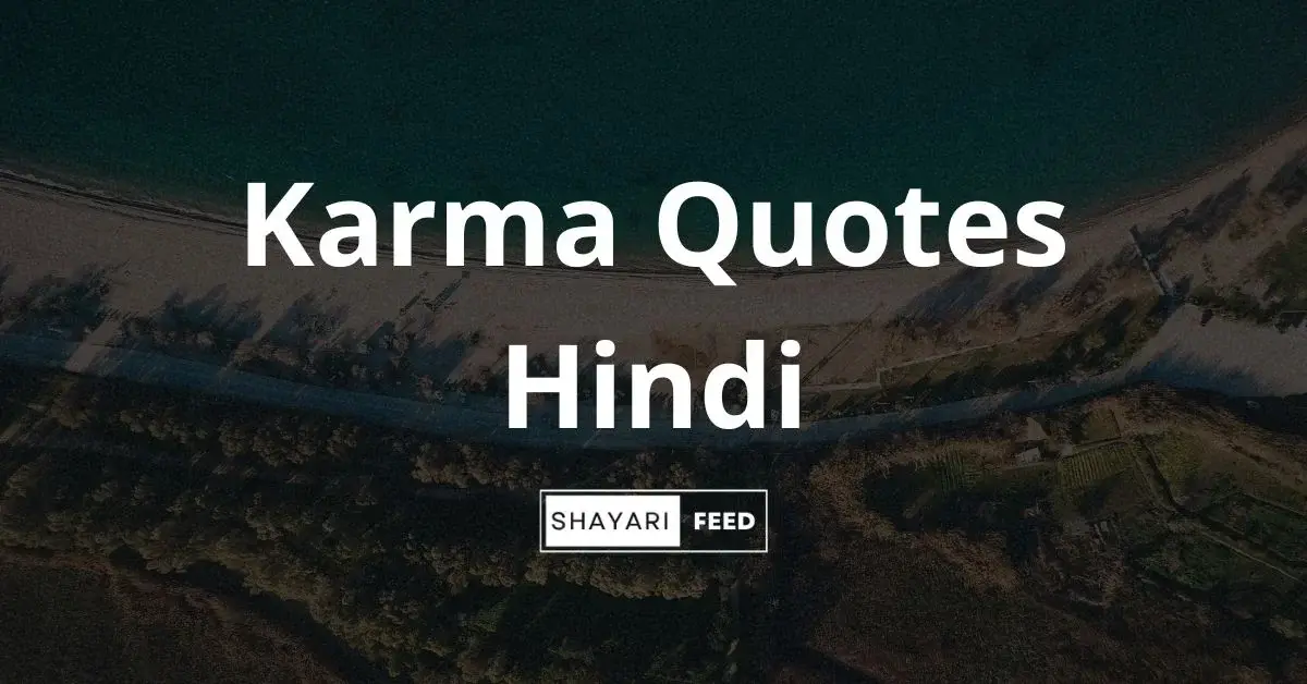 Karma Quotes in Hindi Thumbnail