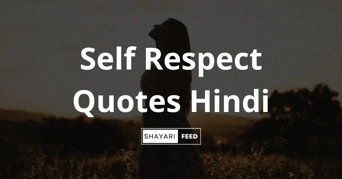 Self Respect Quotes in Hindi Thumbnail