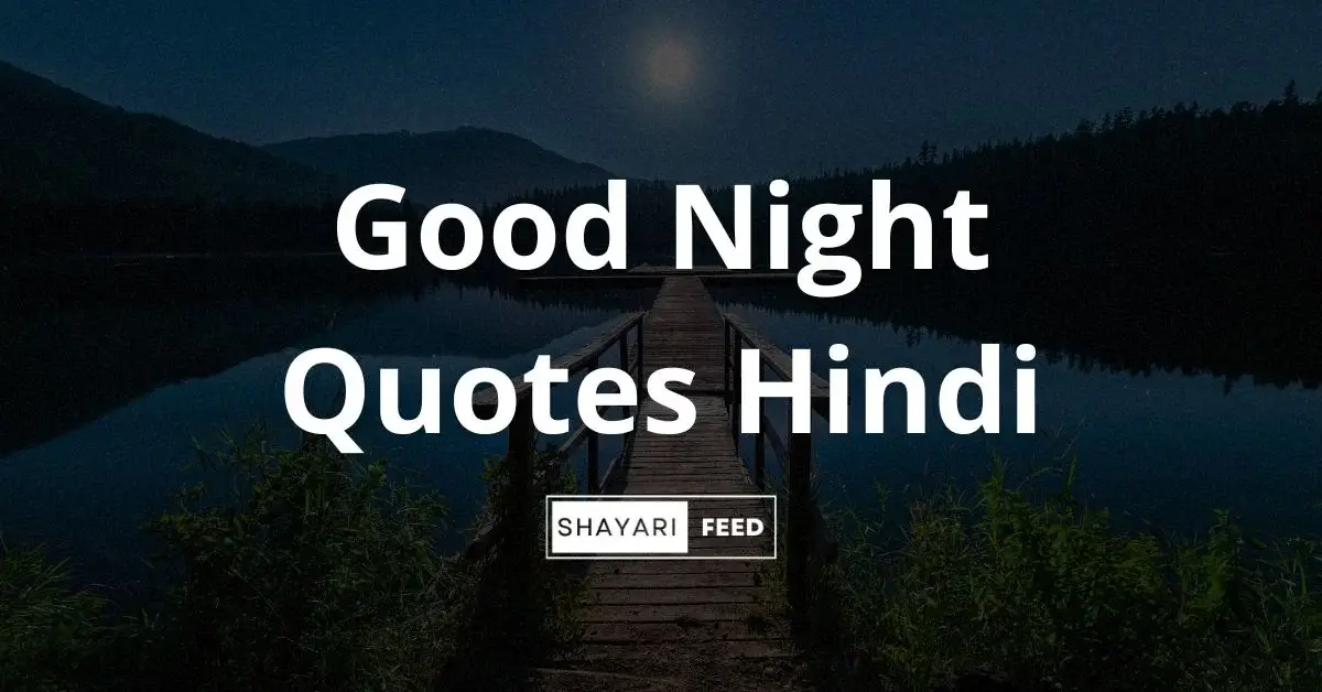 Good Night Quotes in Hindi Thumbnail