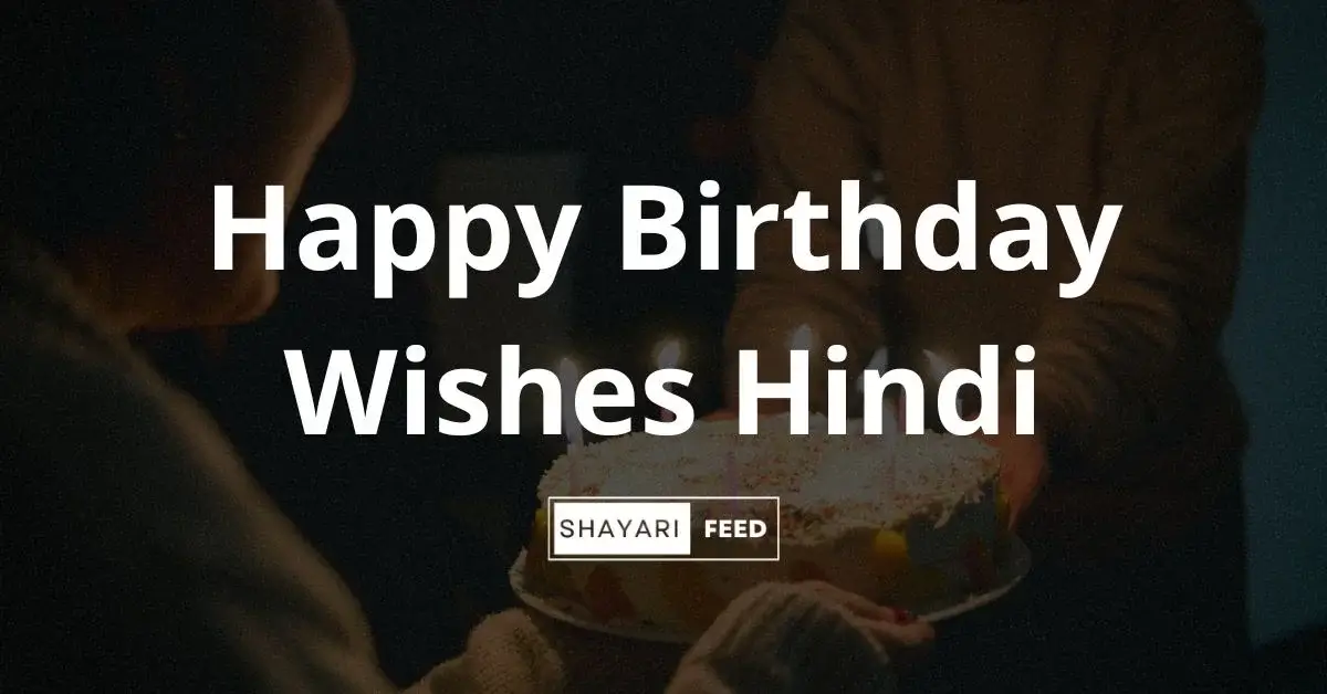 Happy Birthday Wishes in Hindi Thumbnail