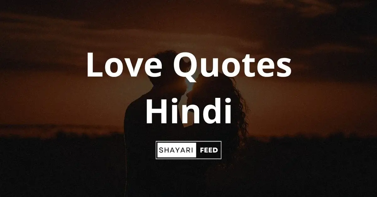Love Quotes in Hindi Thumbnail