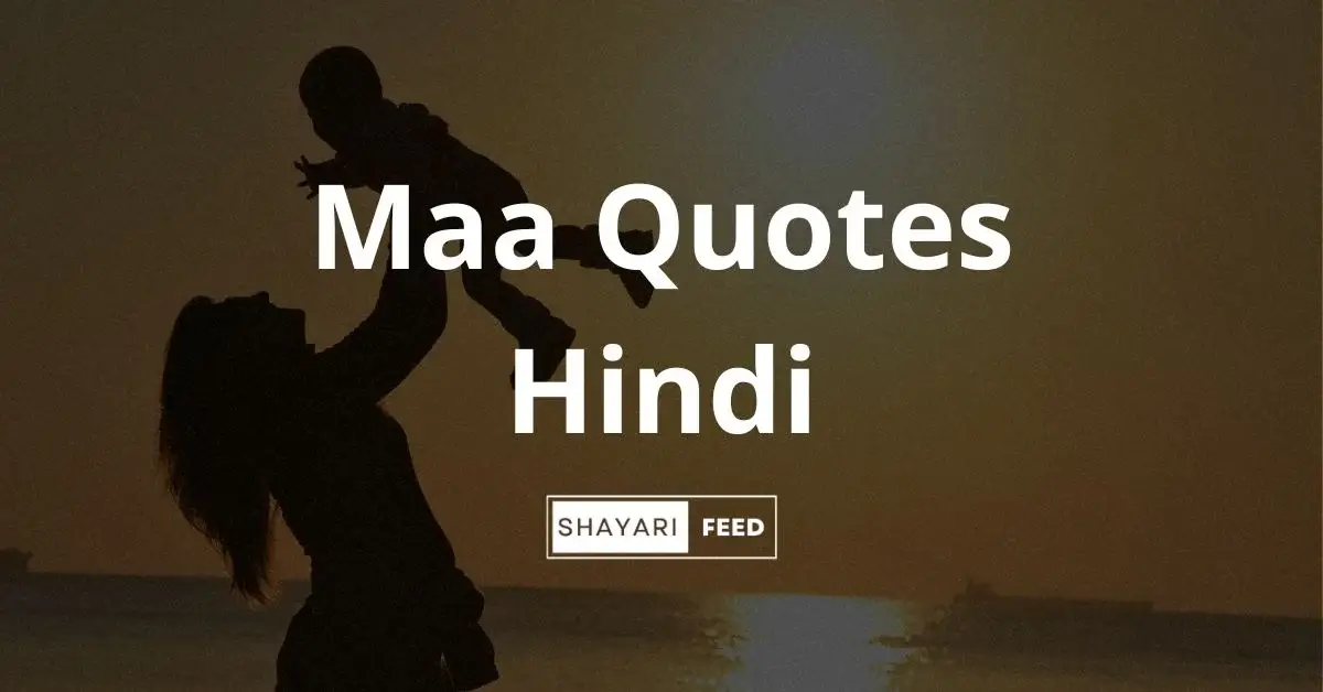 Maa Quotes in Hindi Thumbnail