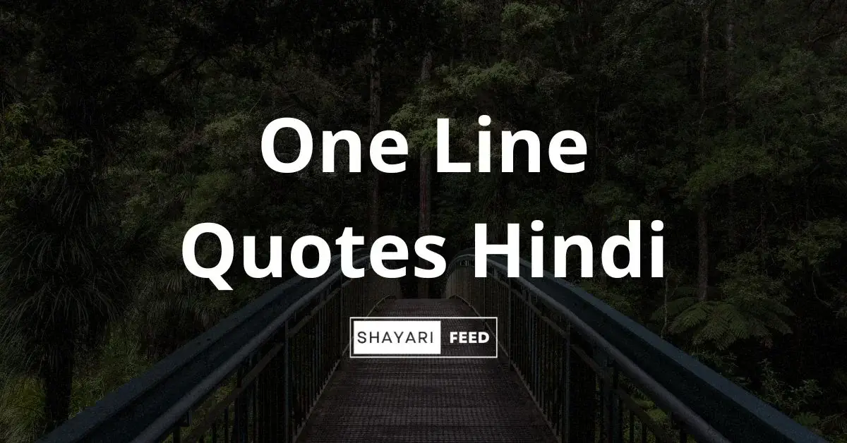 One Line Quotes in Hindi Thumbnail