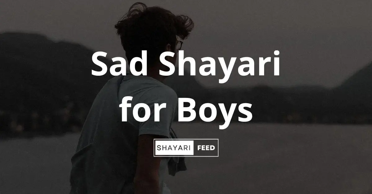 Sad Shayari for Boys Thumbnail