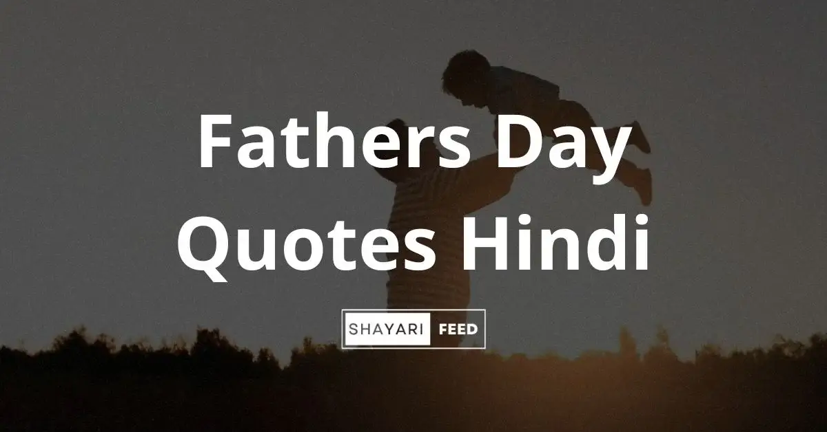 Fathers Day Quotes in Hindi Thumbnail