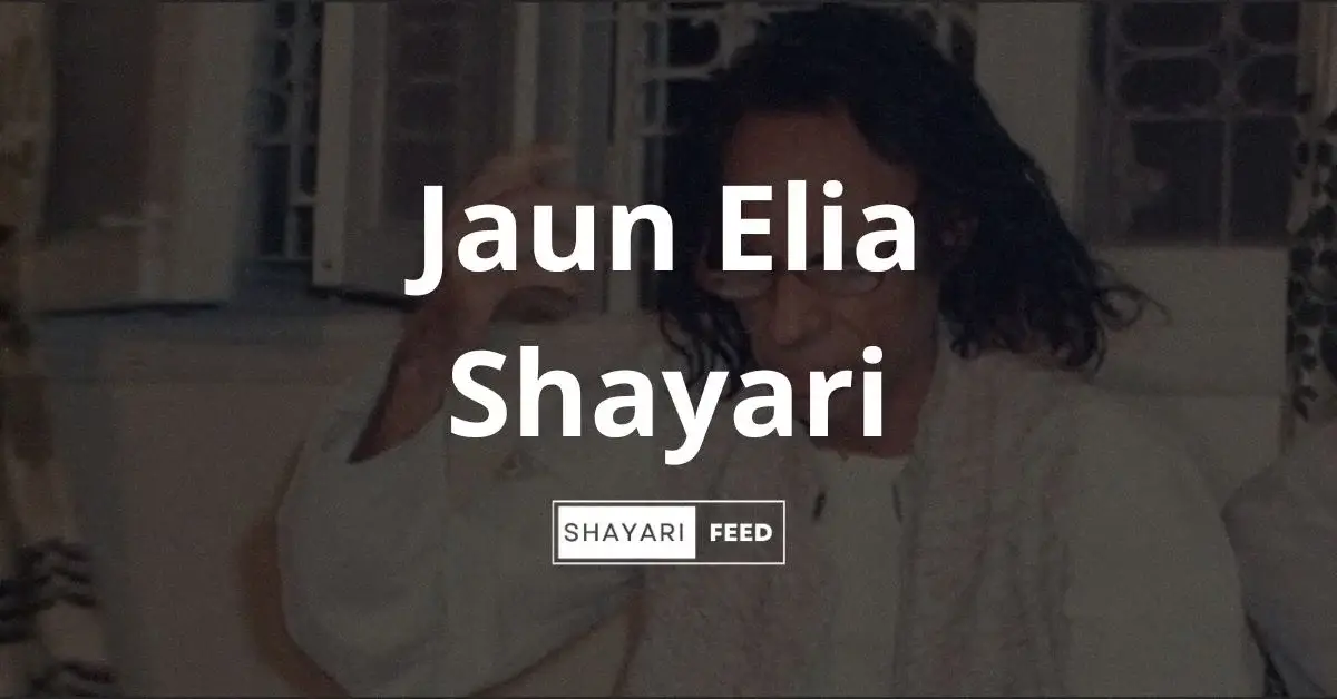 Jaun Elia Shayari Thumbnail