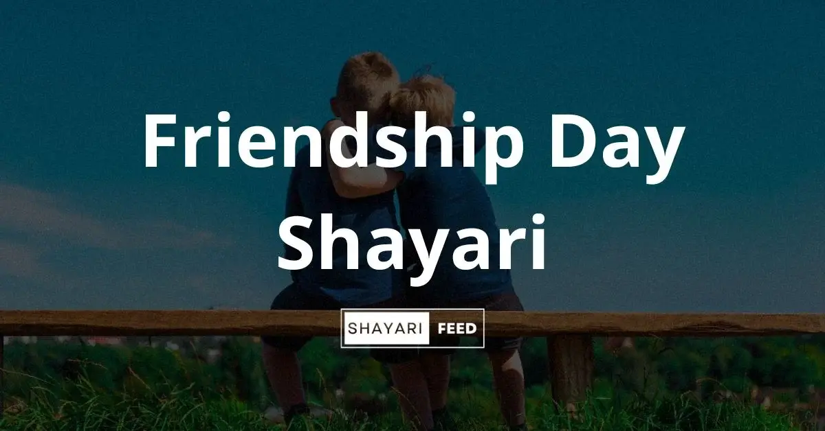 Friendship Day Shayari Thumbnail