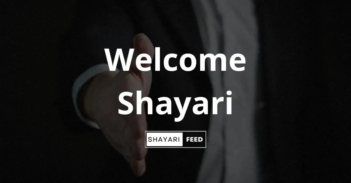 Welcome Shayari Thumbnail
